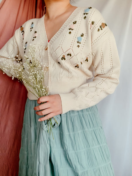 "Make me a Wildfower" floral cardigan