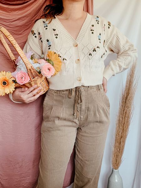 "Make me a Wildfower" floral cardigan