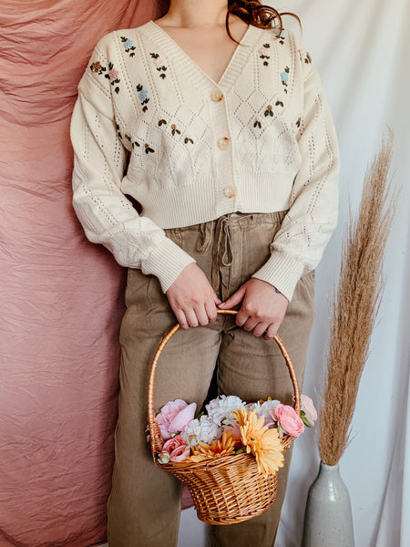 "Make me a Wildfower" floral cardigan