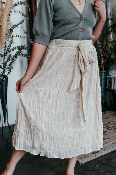 "Lost in the Meadow" midi skirt