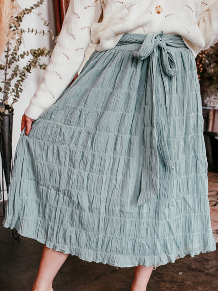 "Lost in the Meadow" midi skirt